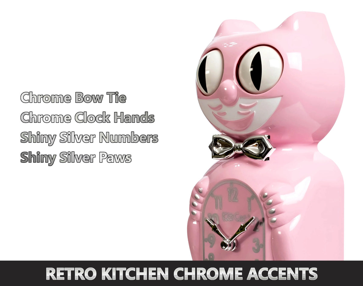 Kit-Cat Klock Retro Pink Kitchen Edition