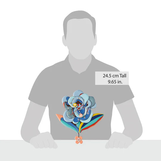 Allen Designs Blue Bloom Clock