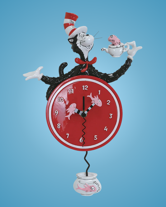 Allen Designs Cat in the Hat Wall Clock
