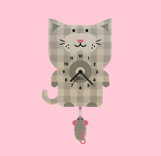Popclox Cat Pendulum Clock