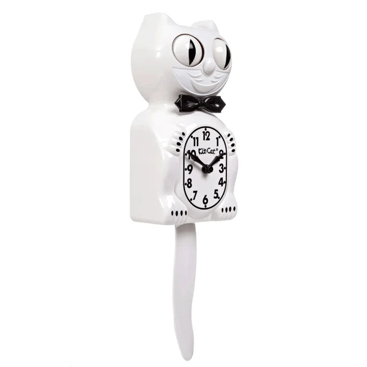 Kit-Cat Klock Classic White Gentleman