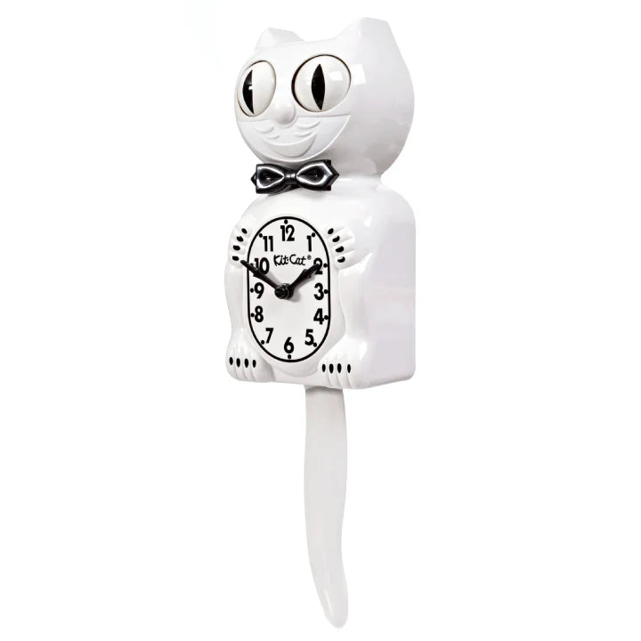 Kit-Cat Klock Classic White Gentleman