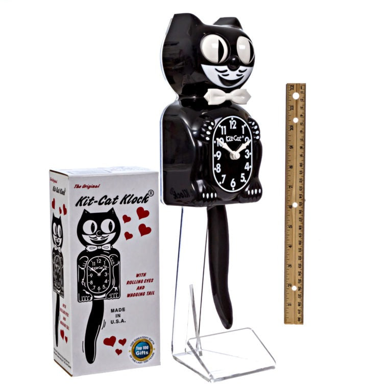 Kit-Cat Klock Classic Black (15.5″ high)