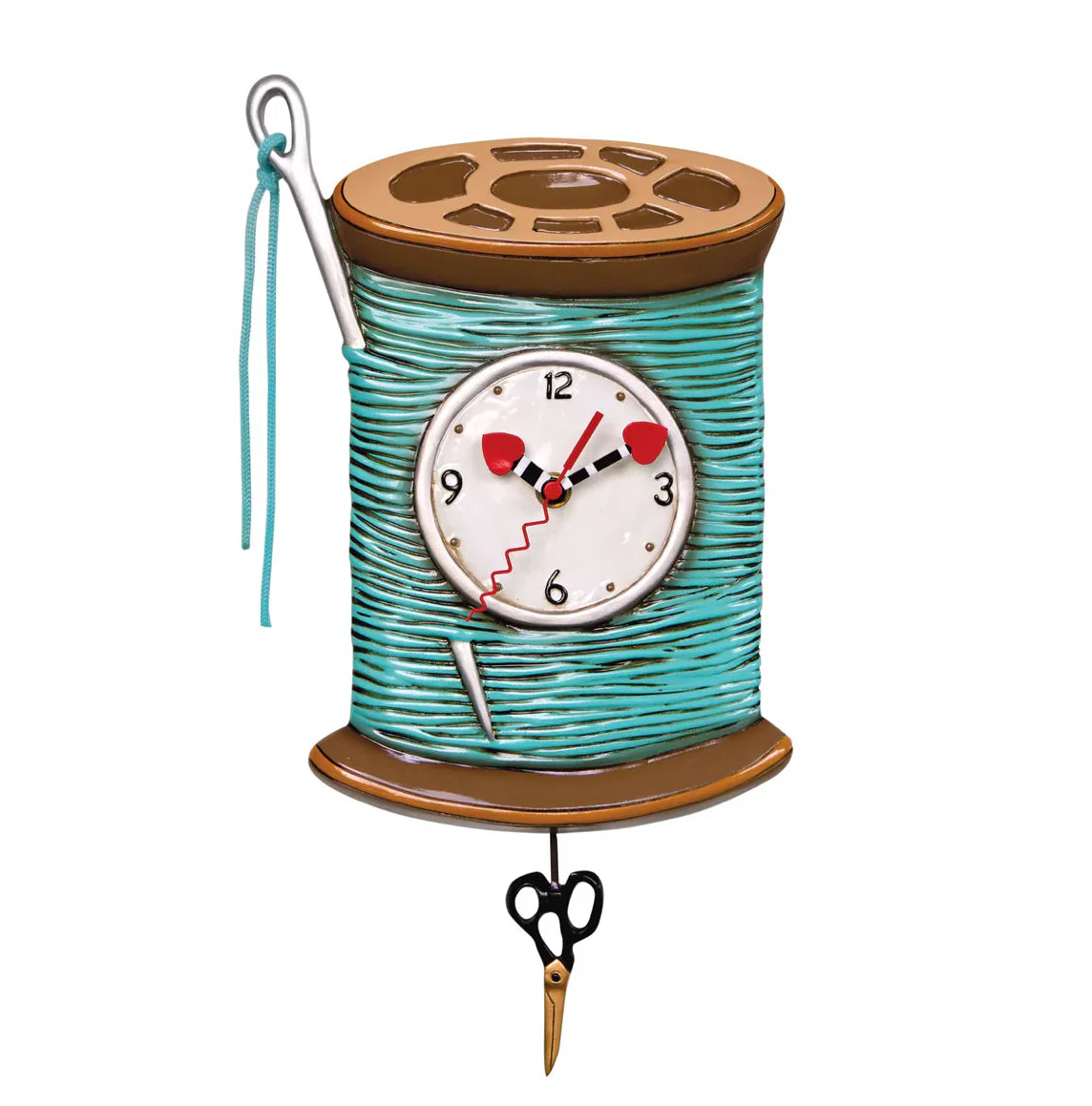 Allen Designs Needle & Thread Clock