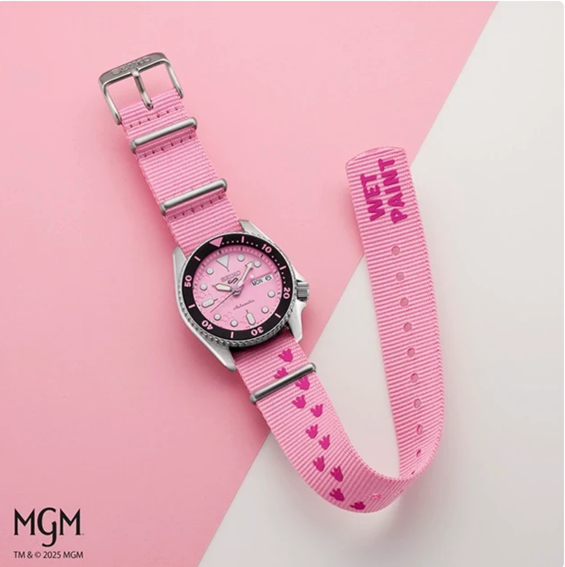 Seiko 5 Sports SKX series Pink Panther Limited Edition SRPM07