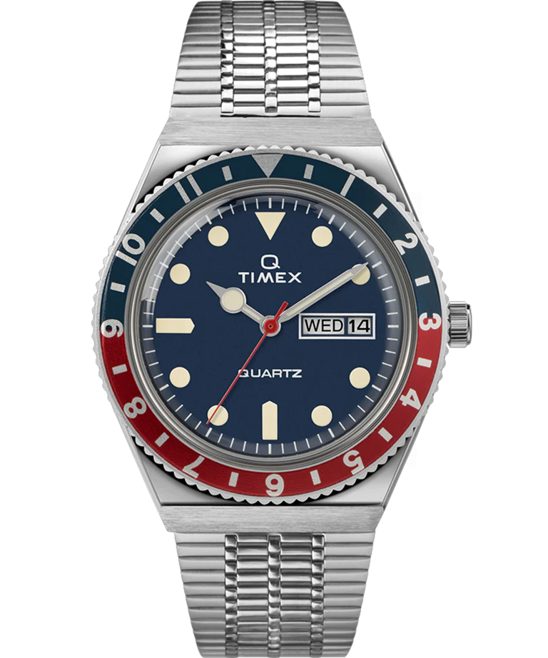 Q Timex Reissue 38mm Stainless Steel Bracelet Watch