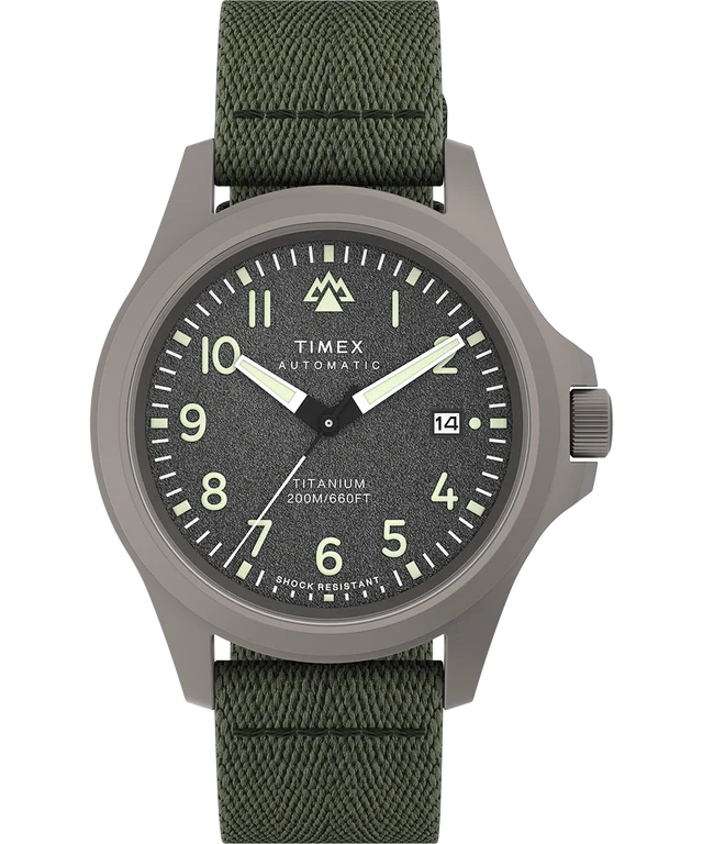 Timex Expedition North® Titanium Automatic 41mm Recycled Fabric Strap Watch
