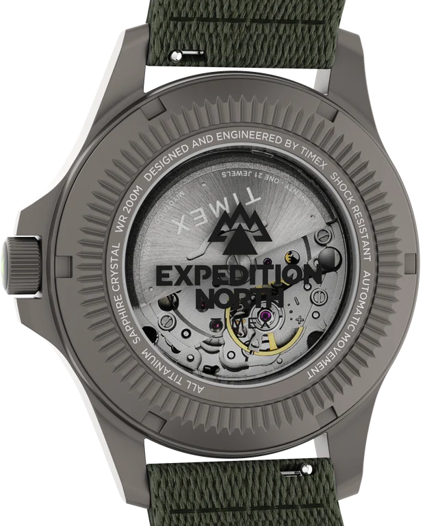 Timex Expedition North® Titanium Automatic 41mm Recycled Fabric Strap Watch