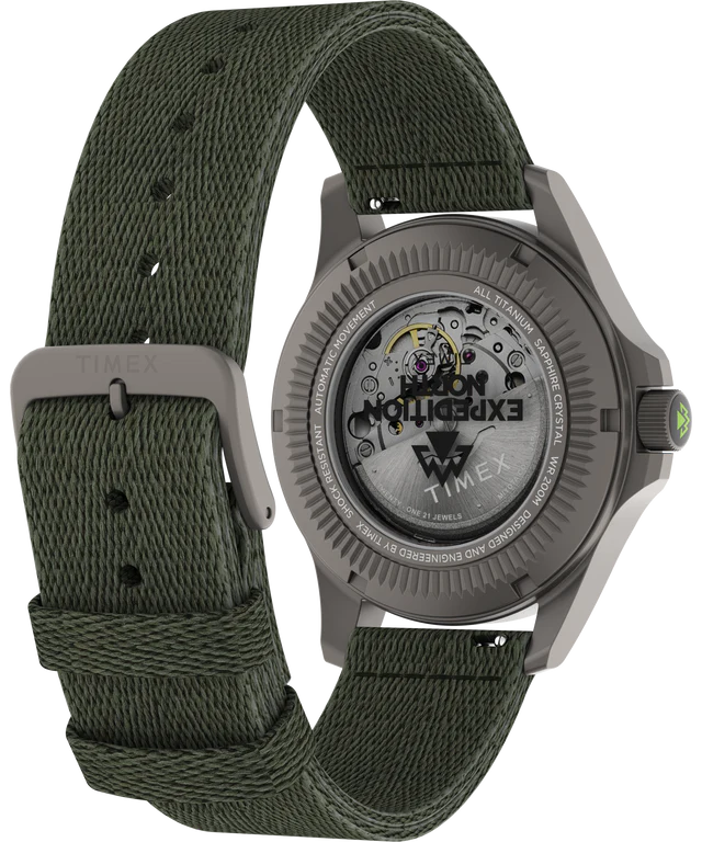 Timex Expedition North® Titanium Automatic 41mm Recycled Fabric Strap Watch