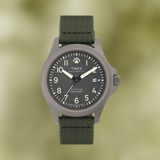 Timex Expedition North® Titanium Automatic 41mm Recycled Fabric Strap Watch
