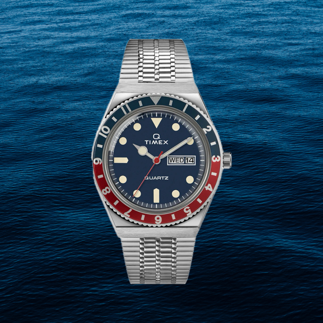 Q Timex Reissue 38mm Stainless Steel Bracelet Watch