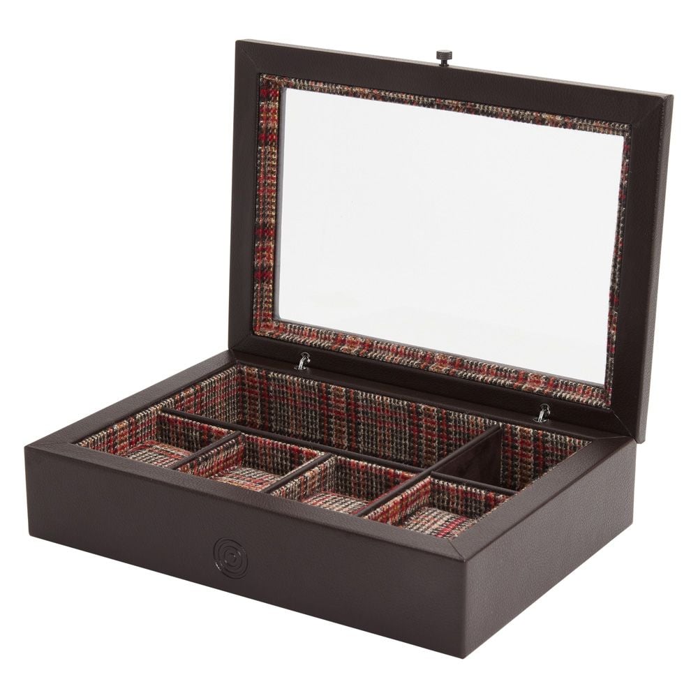 Wolf WM Brown 4 Piece Watch Accessory Box