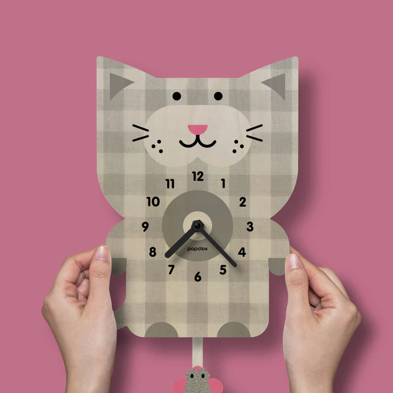 Popclox Cat Pendulum Clock