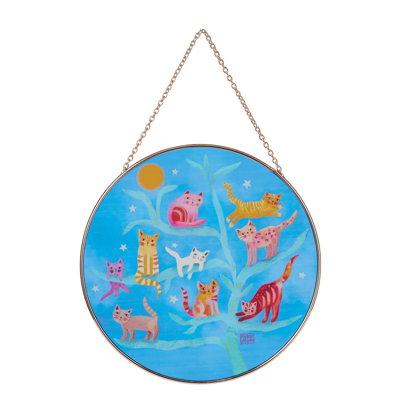 Allen Designs Crazy Cats Suncatcher