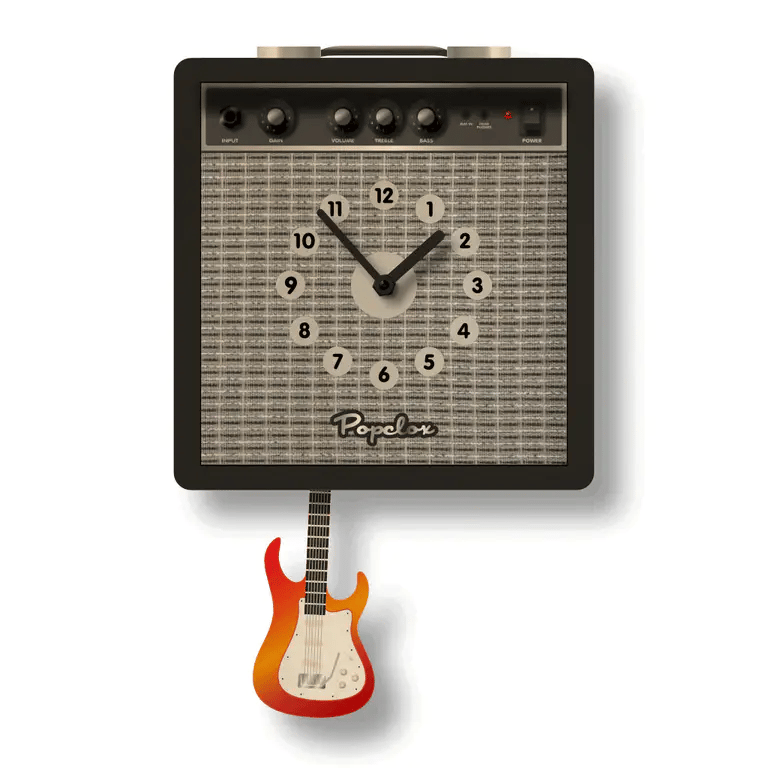 Popclox Guitar Amp Pendulum Clock
