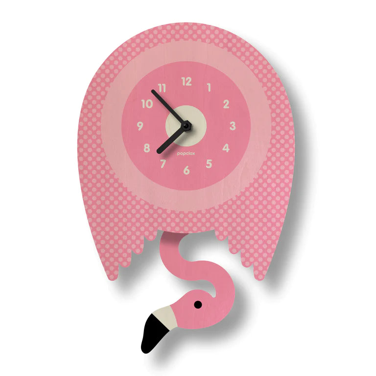 Popclox Flamingo Pendulum Clock