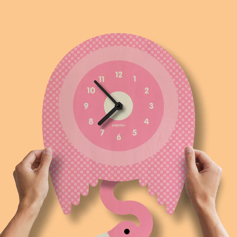 Popclox Flamingo Pendulum Clock