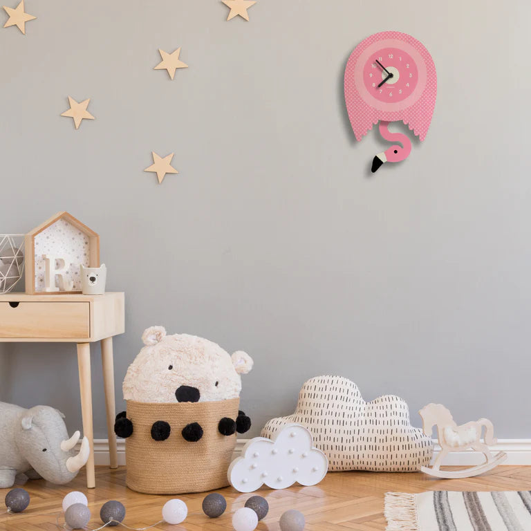 Popclox Flamingo Pendulum Clock